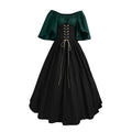 UPPADA Vestidos De Feria Renacentista Para Mujeres Medievales Irlandeses Tradicionales Talla Grande Vestidos Con Volantes Sobre Vestido Corsé Retro Vestido De Cosplay