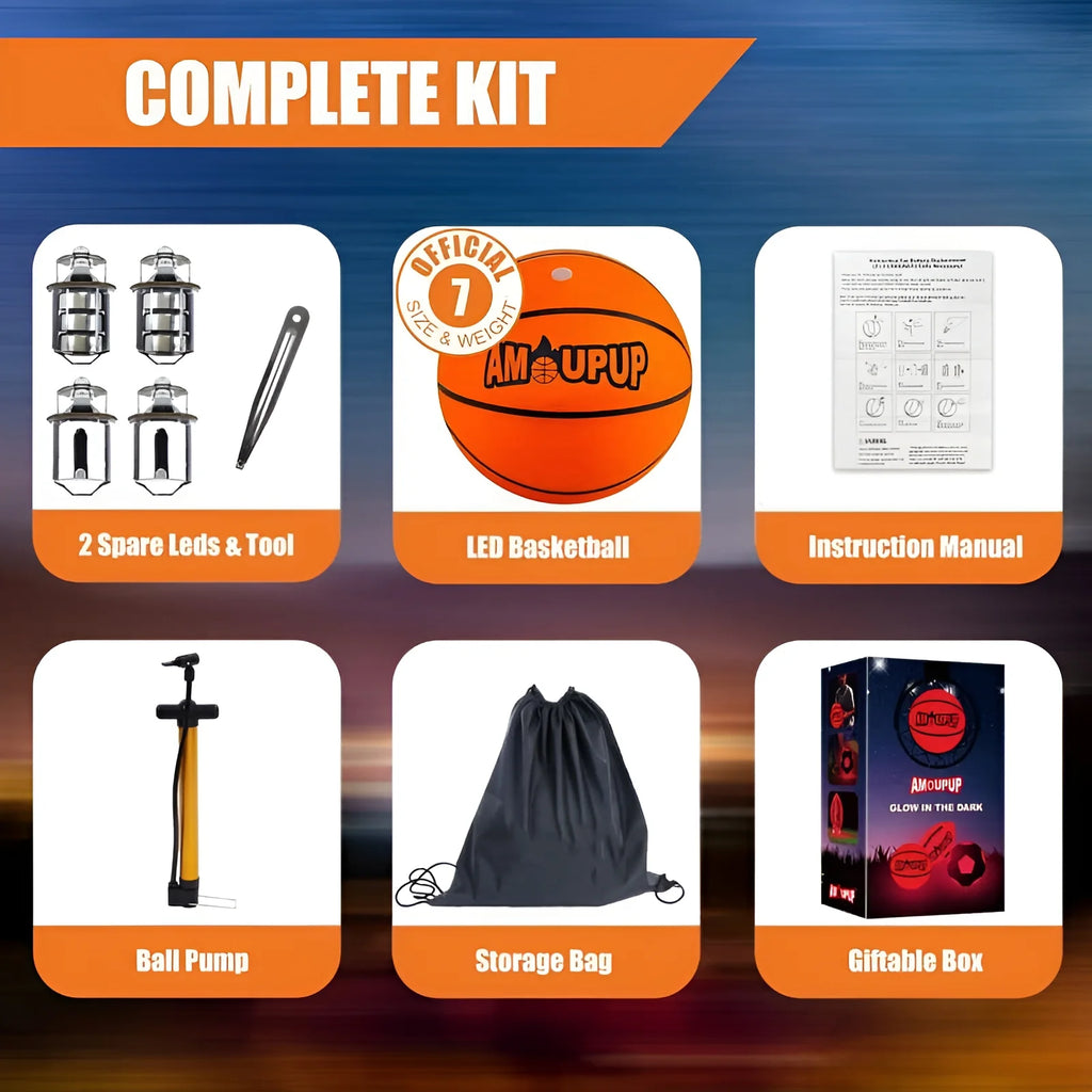 Brillan En La Oscuridad Regalos Deportivos De Baloncesto Iluminan Cosas Geniales De Baloncesto Led Con Luces Led Y Baterías Preinstaladas: Regalos Para Niños Buenas Ideas De Regalos Para Adolescentes, Niños Y Niñas