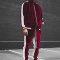 Conjunto Deportivo De Terciopelo Para Hombre, Conjunto Deportivo De Terciopelo Para Hombre 2023 2 Piezas Chaqueta De Invierno Cálida Con Zíper Completa Pantalones Deportivos Ropa Deportiva Conjunto Deportivo