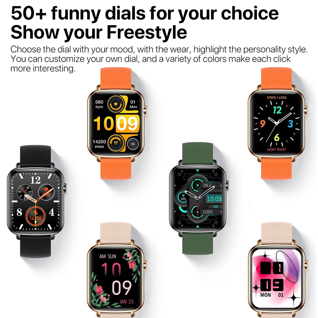 Relojes Inteligentes Para Hombre/Mujeres (Responder/Hacer Llamadas), Reloj Deportivo De Moda, Rosa