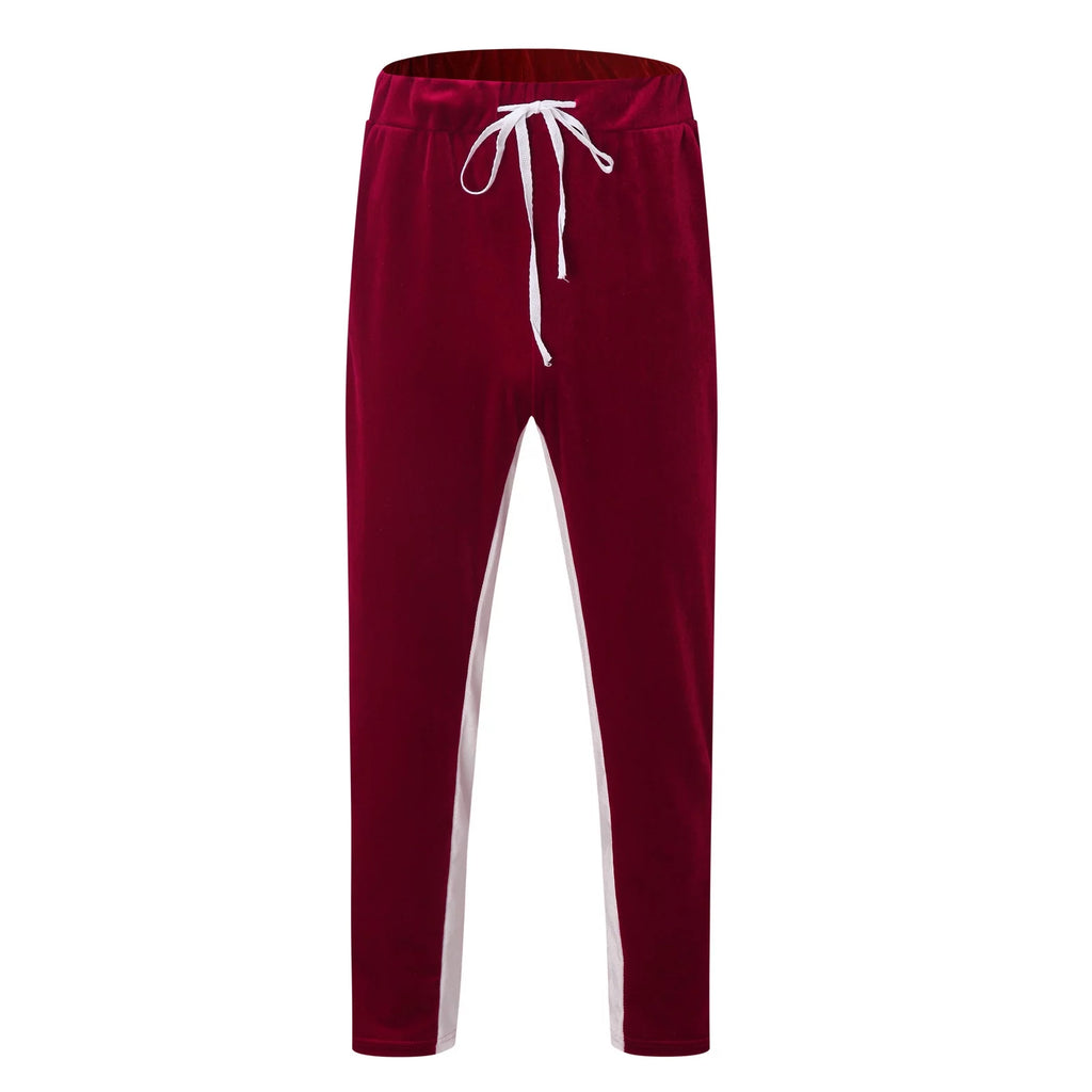 Conjunto Deportivo De Terciopelo Para Hombre, Conjunto Deportivo De Terciopelo Para Hombre 2023 2 Piezas Chaqueta De Invierno Cálida Con Zíper Completa Pantalones Deportivos Ropa Deportiva Conjunto Deportivo