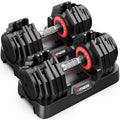 Juego De Mancuernas Ajustables De 160LB (80Lbs*2), 16 En 1 De Selección Rápida, Pesas Ajustables De 5-80Lbs Para Entrenamiento En Casa De Cuerpo Completo